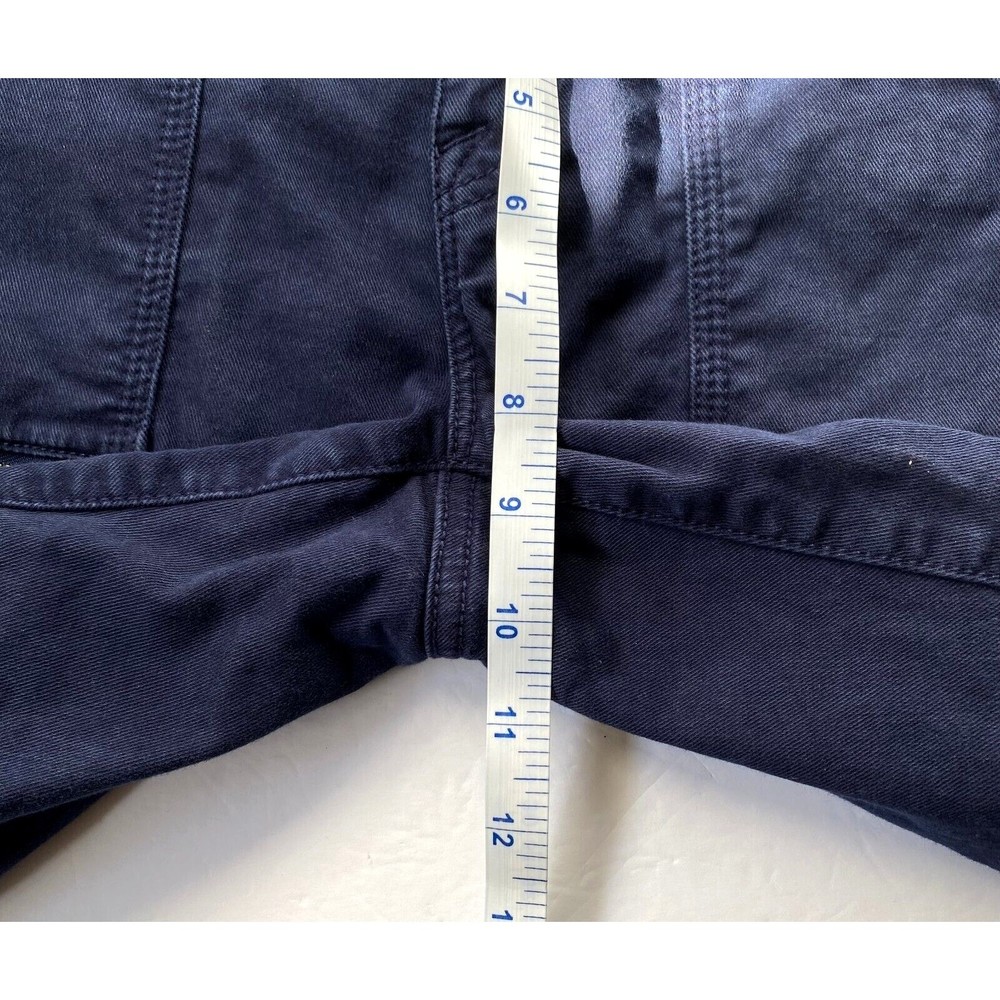 Joie Womens Park Skinny Pants 29 Navy Blue Utility Cargo Lyocell Blend Calf Zips - Picture 15 of 16